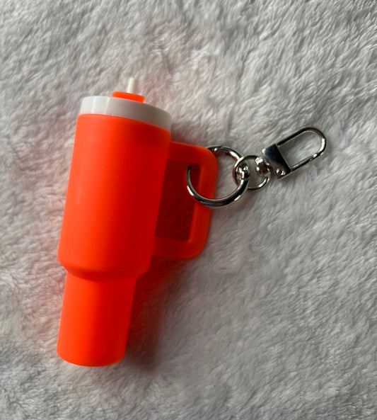 Neon Orange Mini Keychain